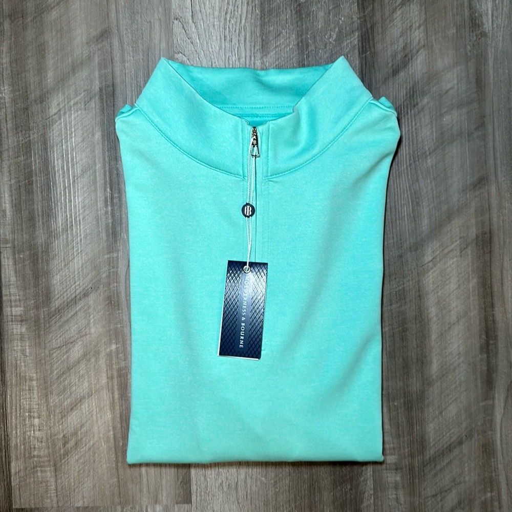 Holderness & Bourne Dry Luxe Performance Tailored Fit Quarter Zip Pullover - M